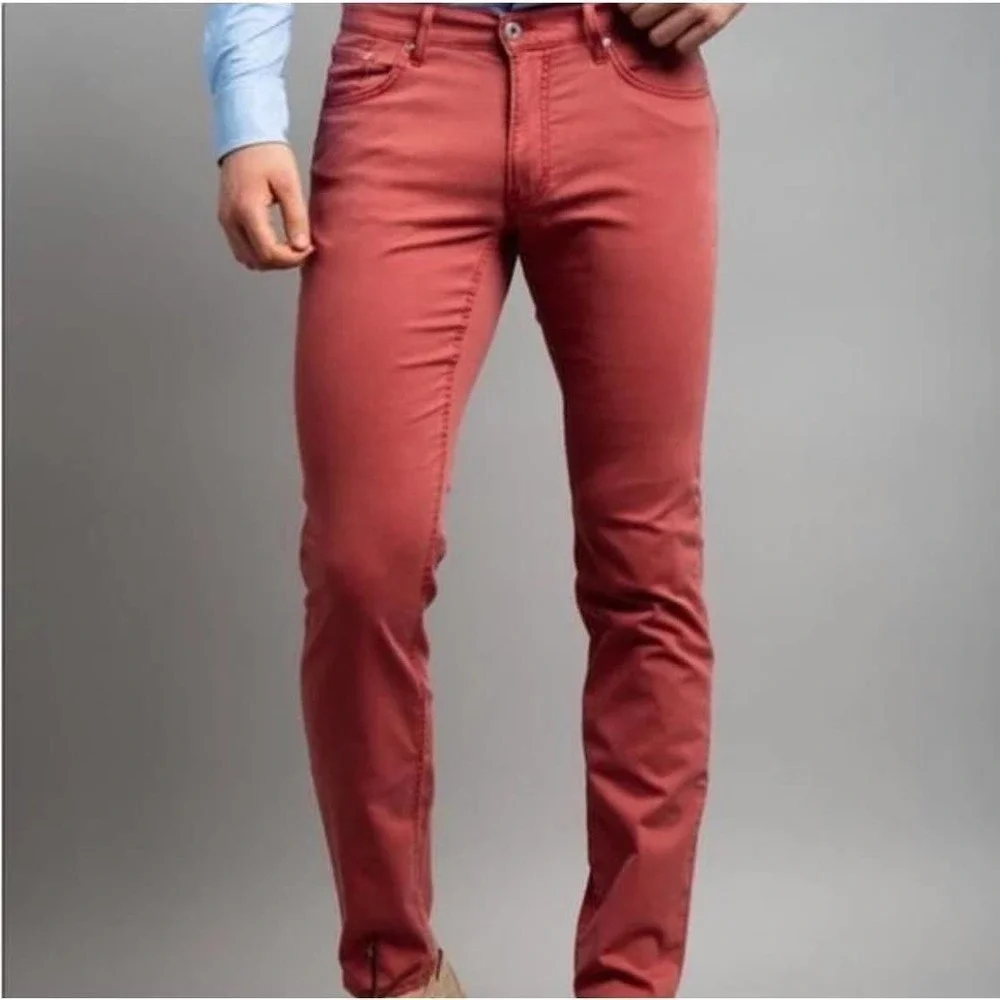 Brax Chuck Modern Fit Five-Pocket Chino Pants High Rise Men's Size 36/32 NWOT